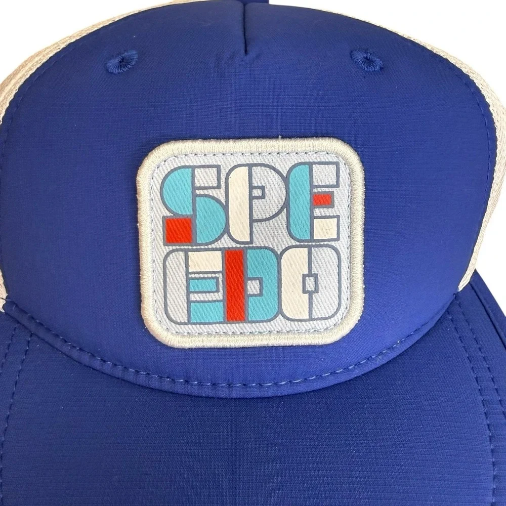 Speedo Trucker Hat Kids One Size Splashing Blue, Floating And Adjustable‎ NWT